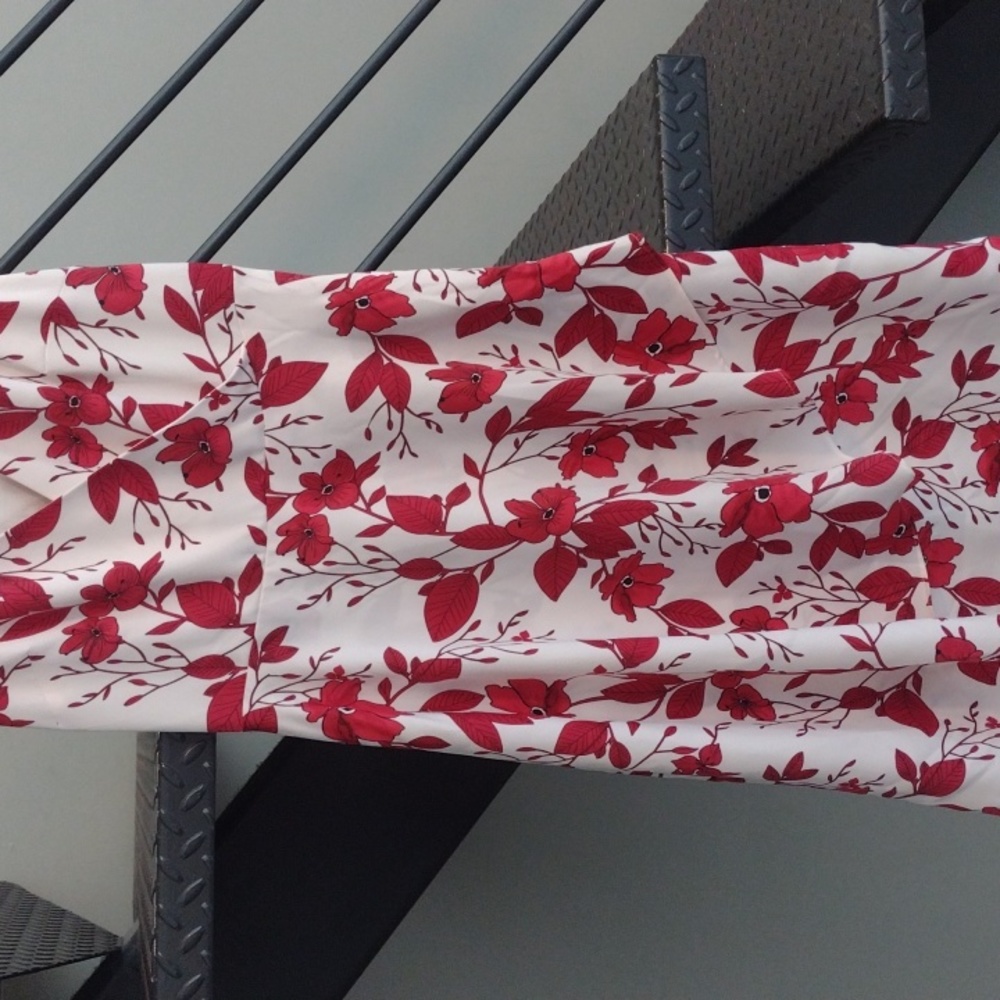 Banana republic red faux wrap